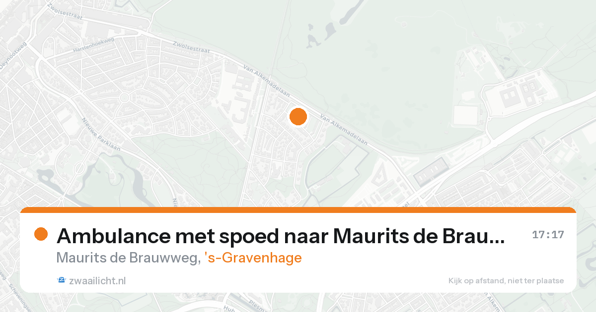 Ambulance met spoed naar Maurits de Brauwweg in 's-Gravenhage — 4 mei 2026
