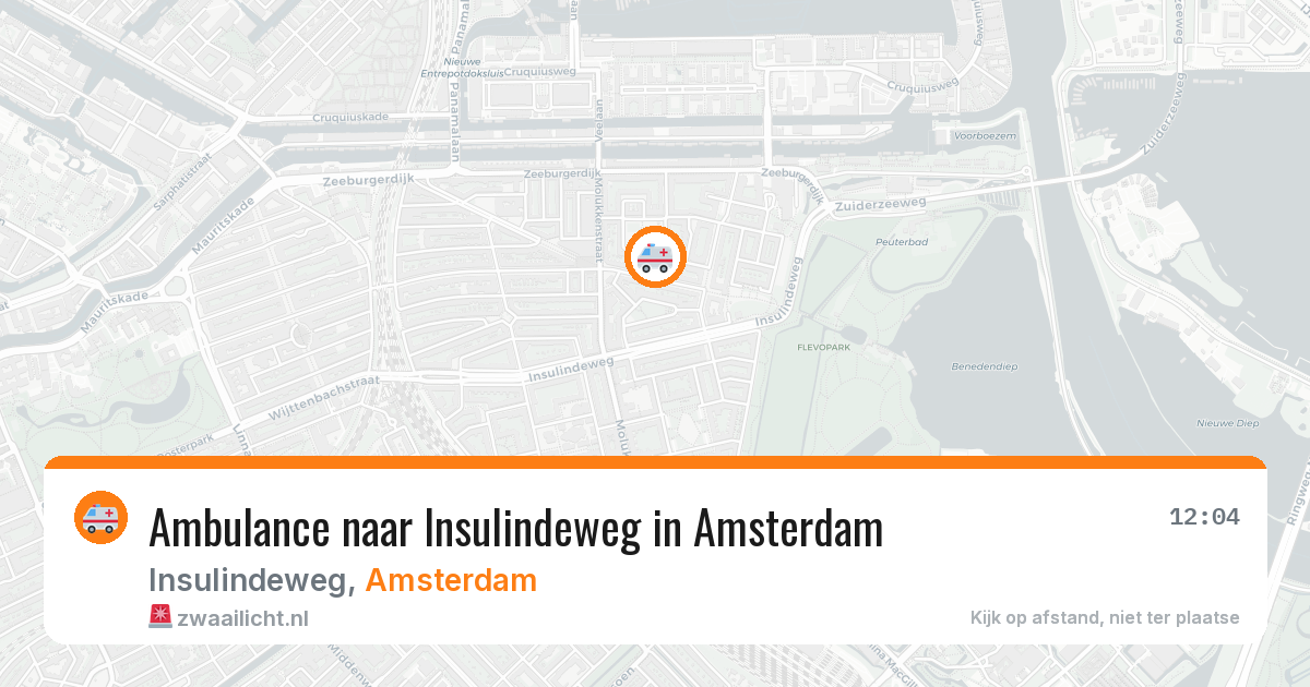 Ambulance naar Insulindeweg in Amsterdam — 23 jun 2026