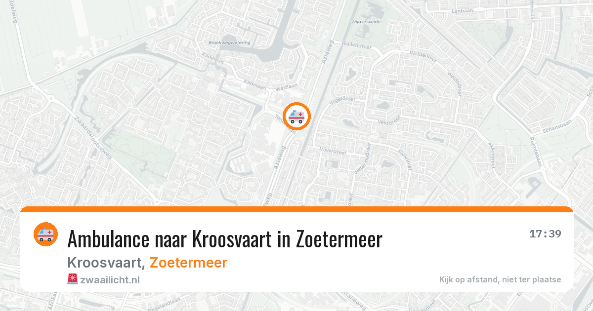 Ambulance naar Kroosvaart in Zoetermeer — 3 jul 2026