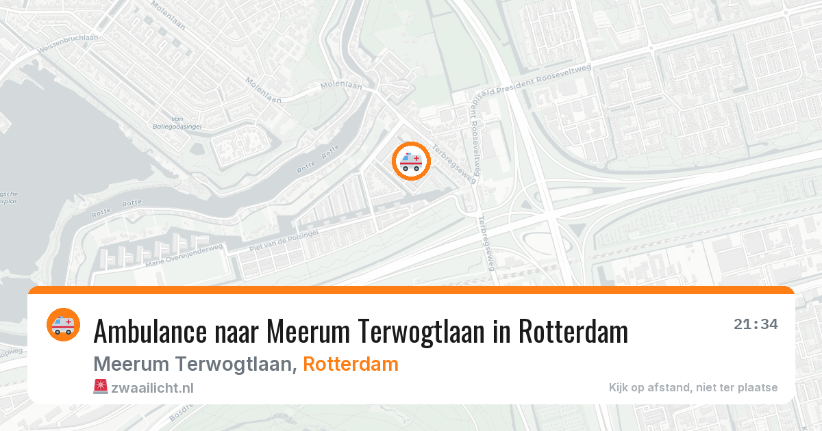 Ambulance naar Meerum Terwogtlaan in Rotterdam — 9 mei 2026