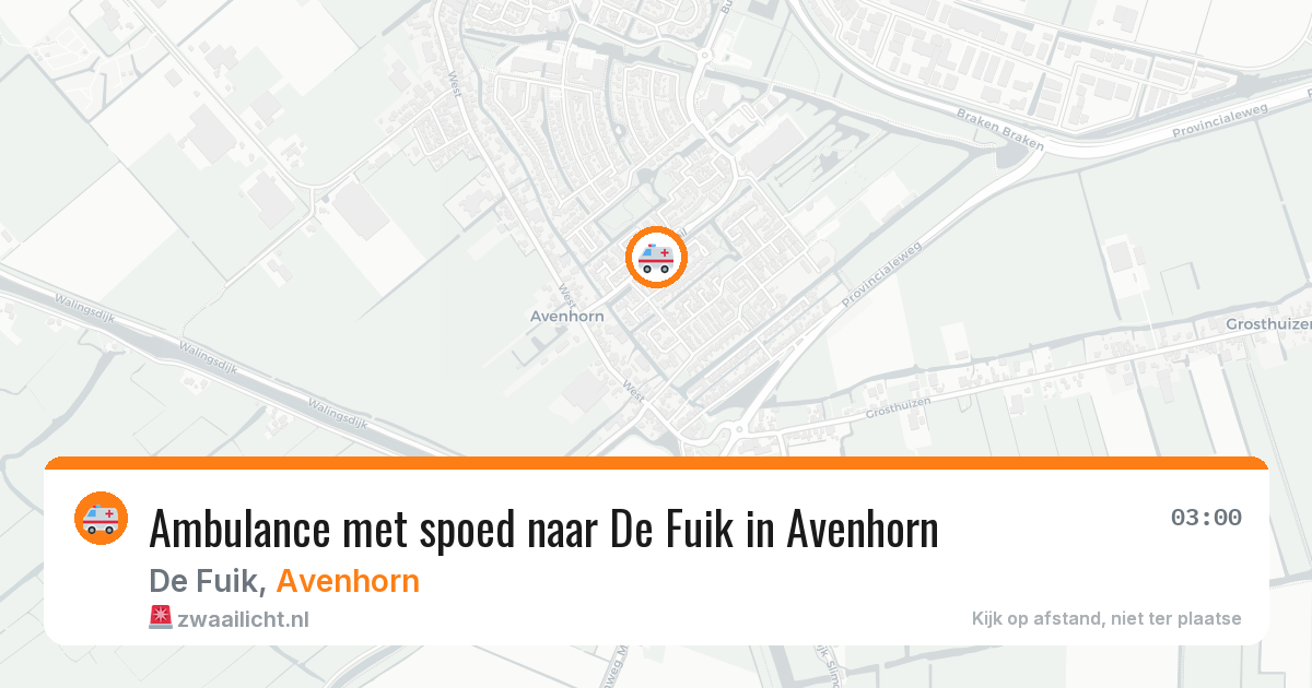 Ambulance met spoed naar De Fuik in Avenhorn — 30 jan 2026