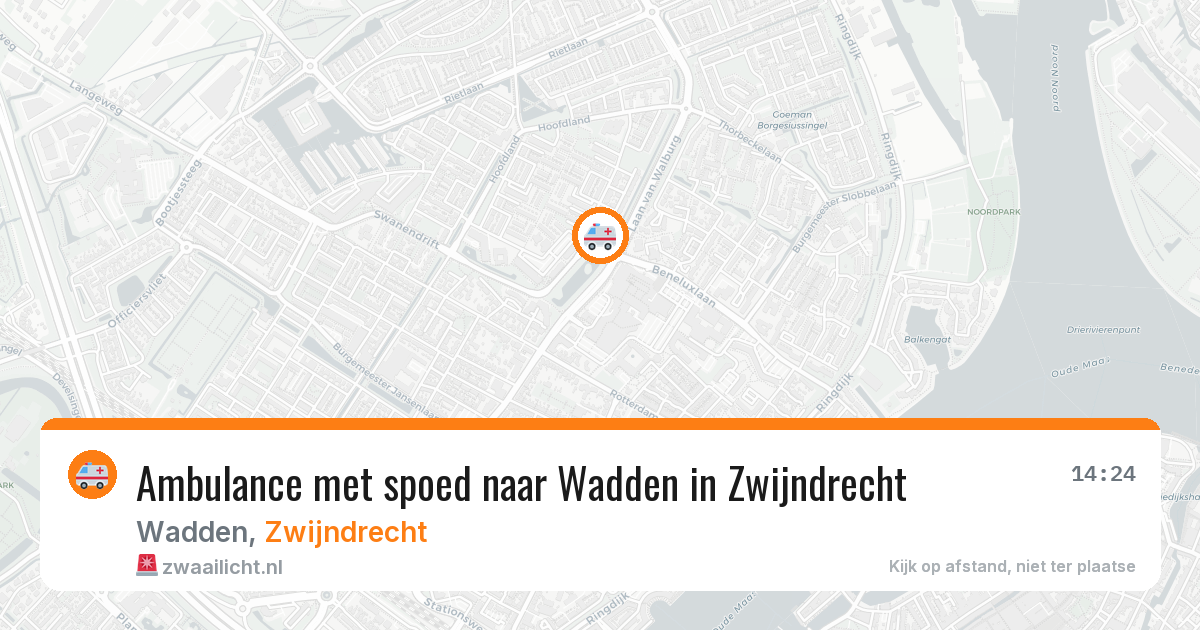 Ambulance met spoed naar Wadden in Zwijndrecht — 8 apr 2026