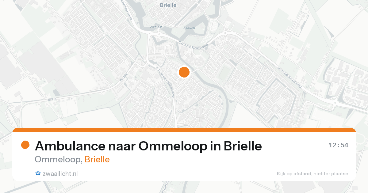 Ambulance naar Ommeloop in Brielle — 27 mei 2026