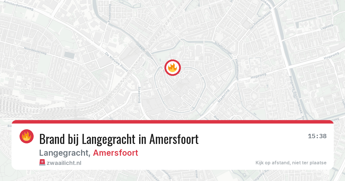 Brand bij Langegracht in Amersfoort — 22 jan 2026