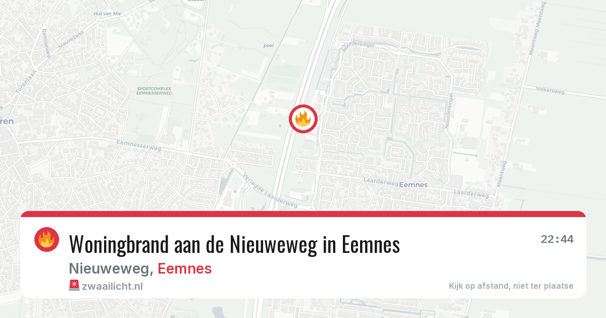 Woningbrand aan de Nieuweweg in Eemnes — 17 feb 2026
