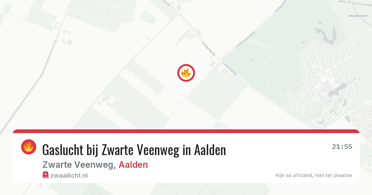 Gaslucht bij Zwarte Veenweg in Aalden — 7 apr 2026