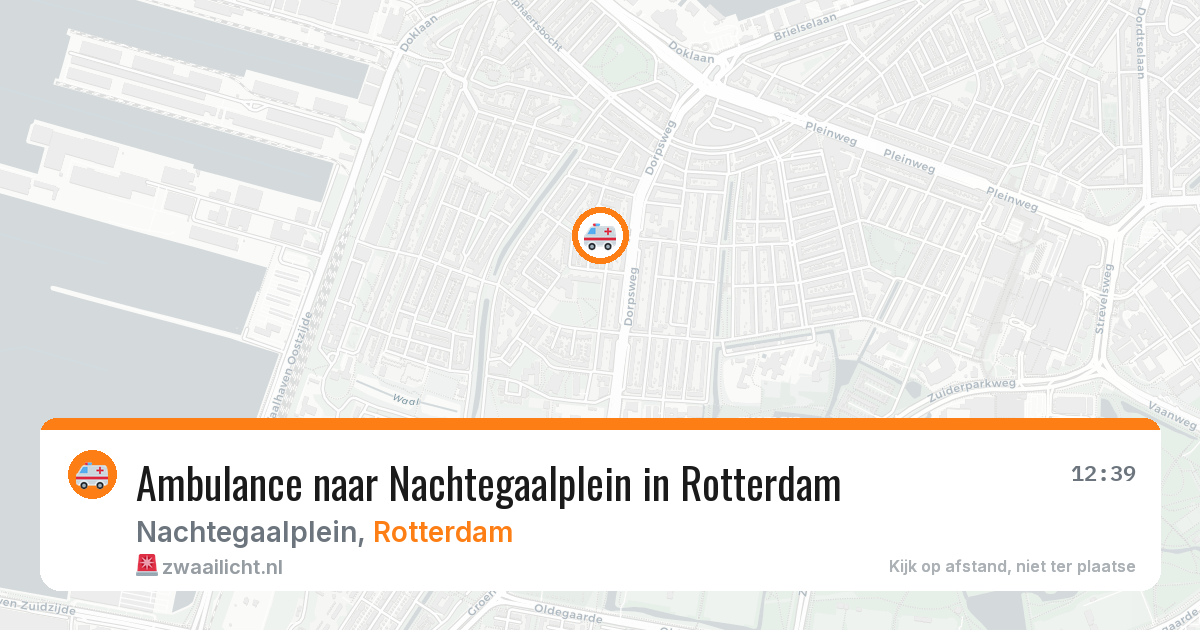 Ambulance naar Nachtegaalplein in Rotterdam — 4 mei 2026