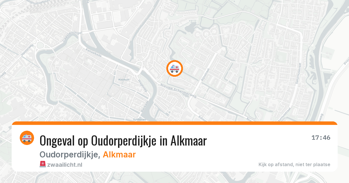 Ongeval op Oudorperdijkje in Alkmaar — 2 jun 2026