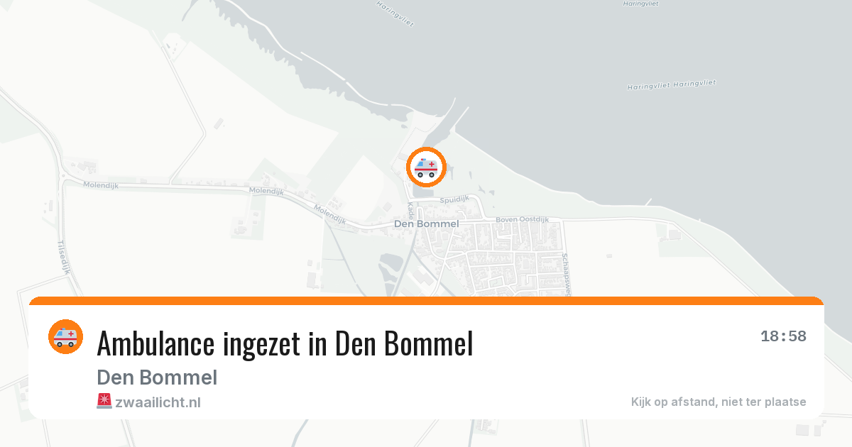 Ambulance ingezet in Den Bommel — 23 mei 2026