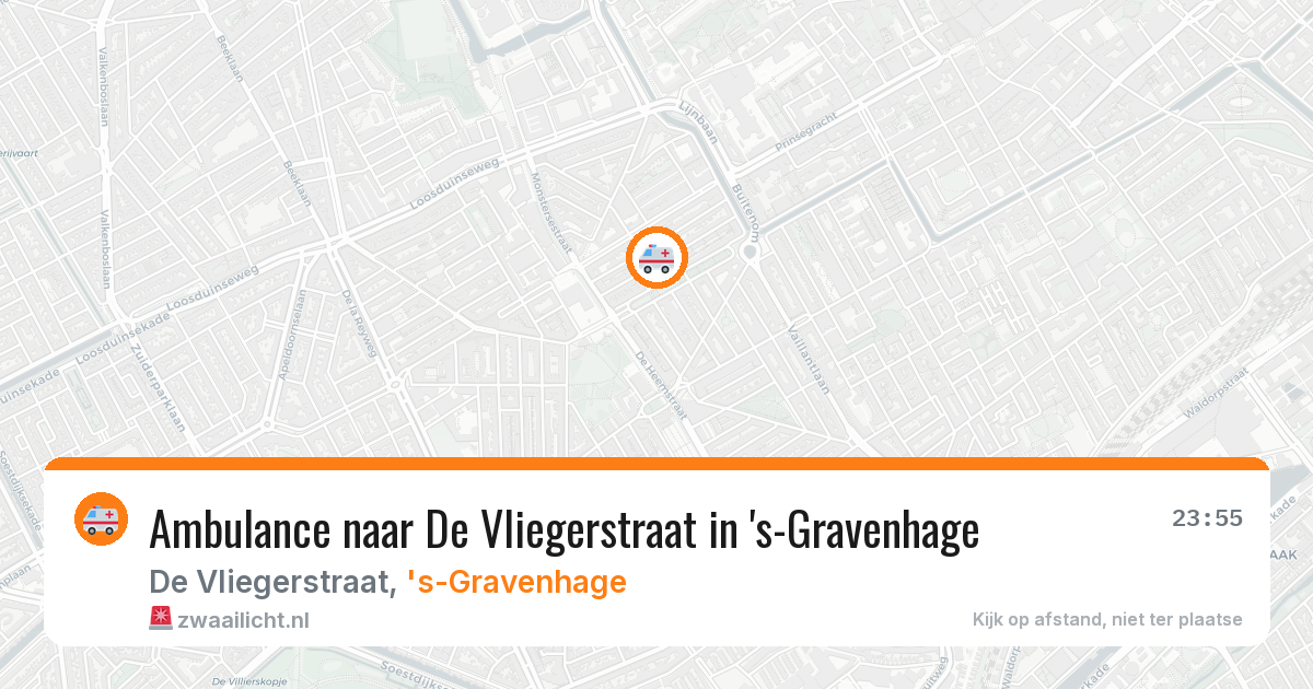 Ambulance naar De Vliegerstraat in 's-Gravenhage — 29 jul 2026