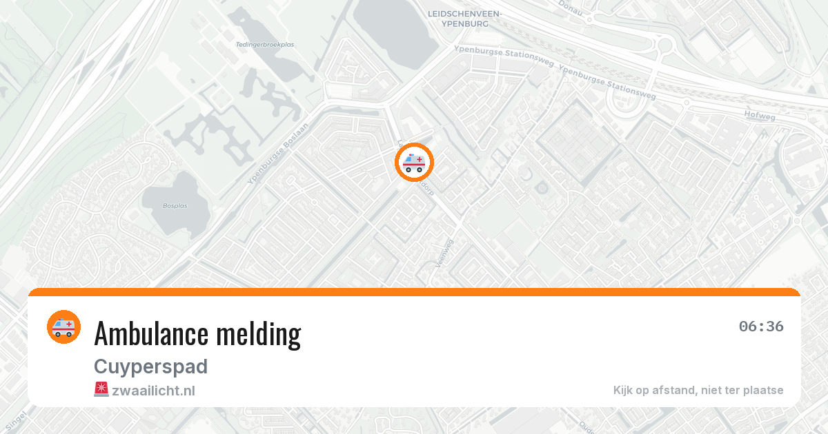 Ambulance melding — 1 aug 2026