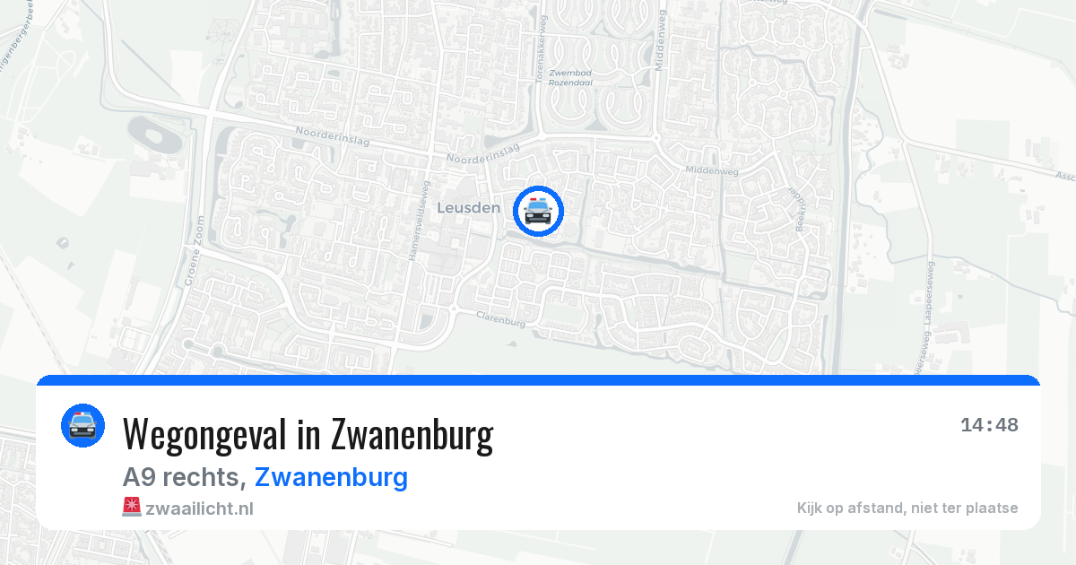 Wegongeval in Zwanenburg — 19 mrt 2026