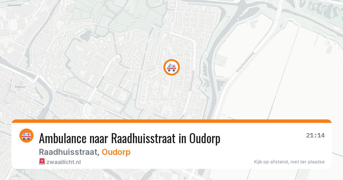 Ambulance naar Raadhuisstraat in Oudorp — 15 mrt 2026