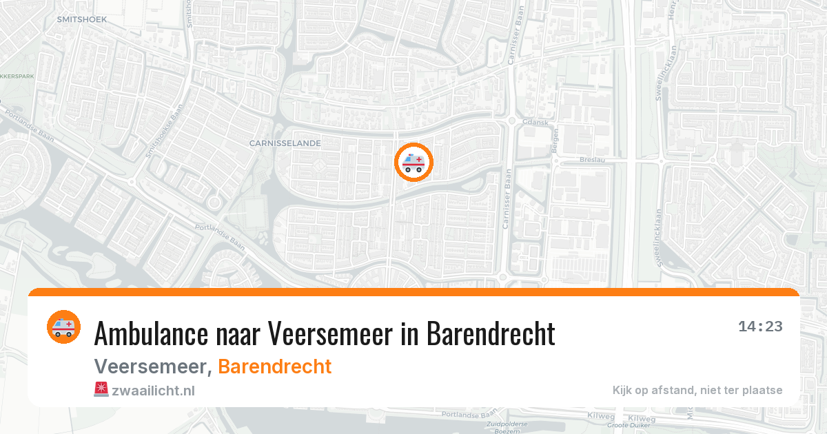 Ambulance naar Veersemeer in Barendrecht — 26 jun 2026