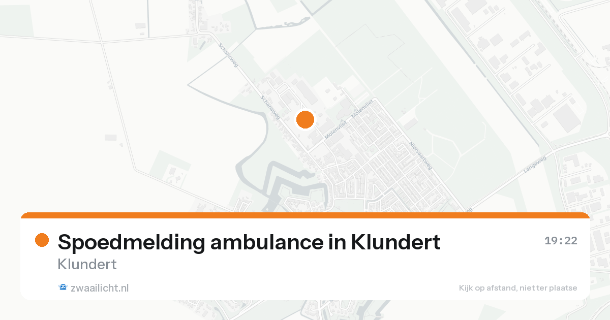 Spoedmelding ambulance in Klundert — 17 aug 2026