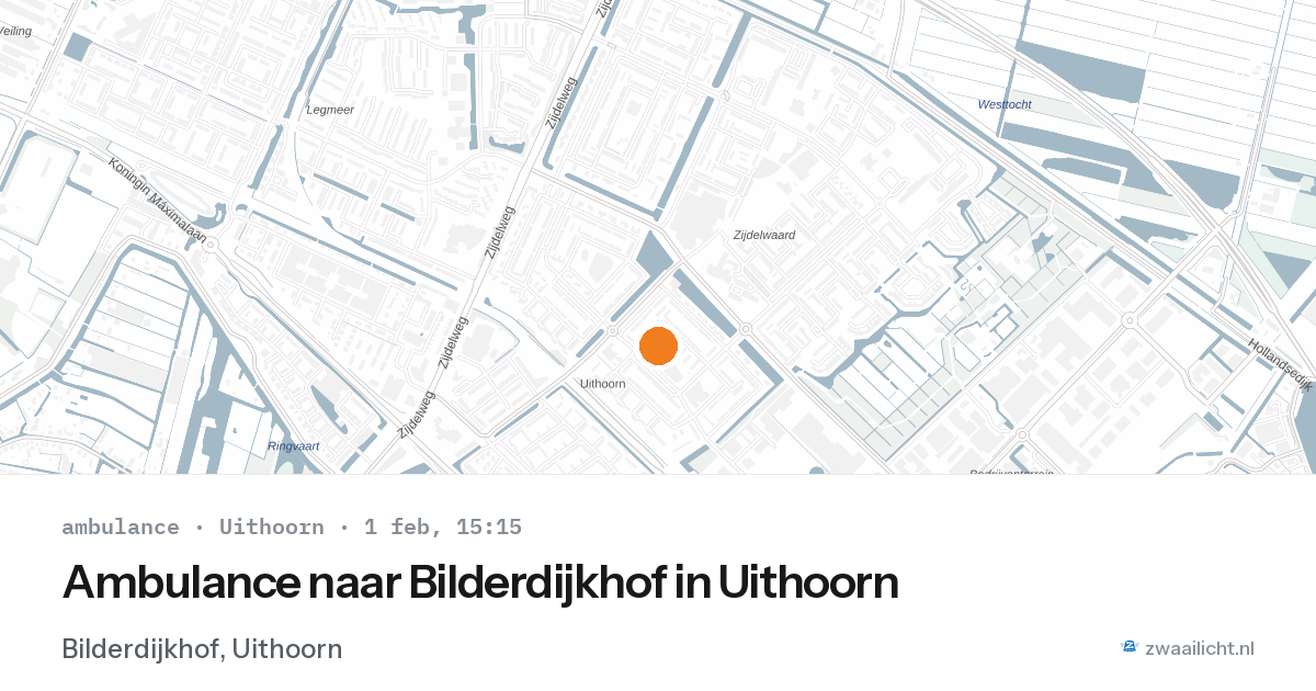Ambulance naar Bilderdijkhof in Uithoorn — 1 feb 2026