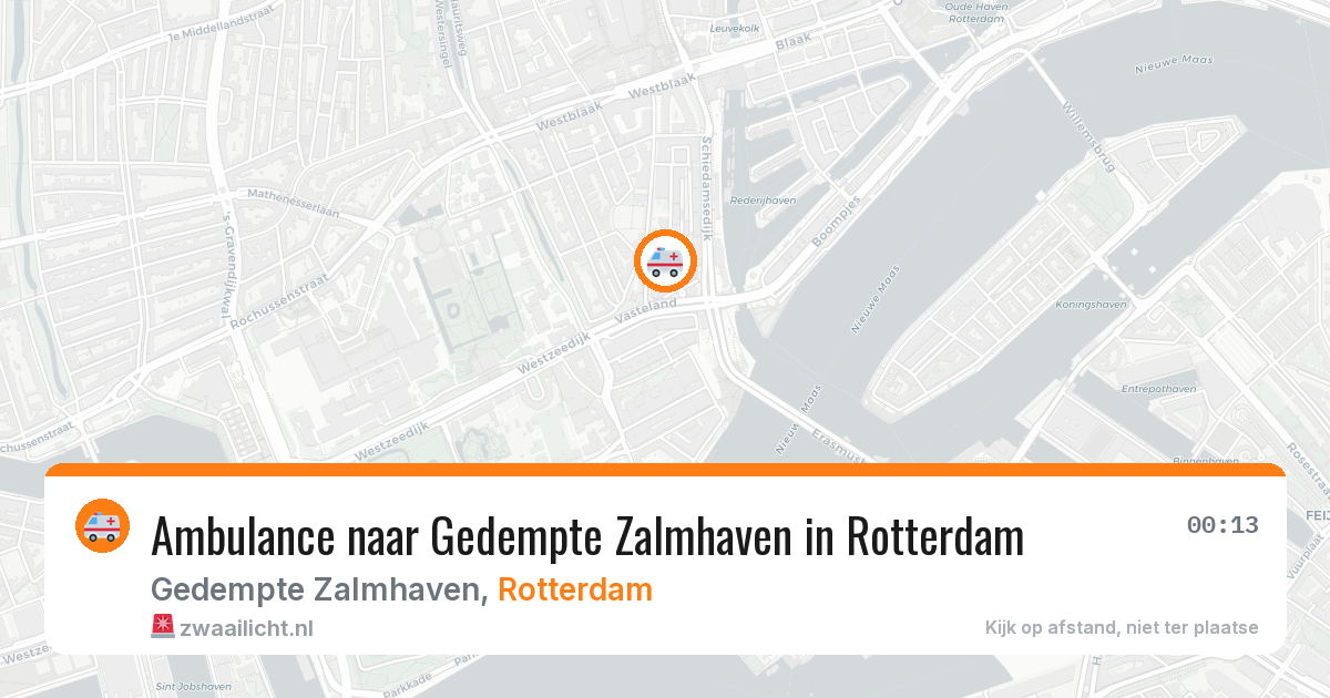 Ambulance naar Gedempte Zalmhaven in Rotterdam — 28 jan 2026