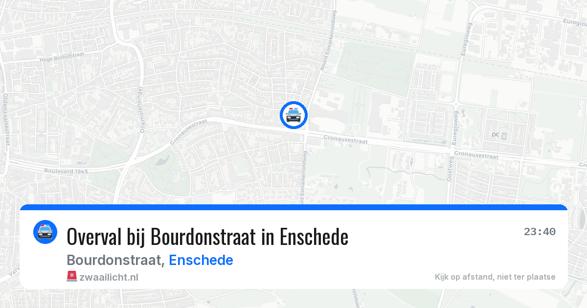 Overval bij Bourdonstraat in Enschede — 2 apr 2026