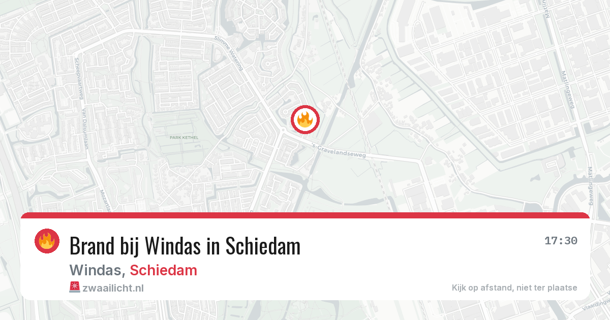 Brand bij Windas in Schiedam — 23 jun 2026