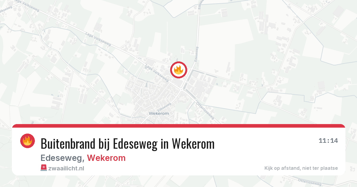 Buitenbrand bij Edeseweg in Wekerom — 23 mei 2026