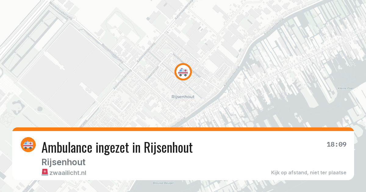 Ambulance ingezet in Rijsenhout — 15 jul 2026