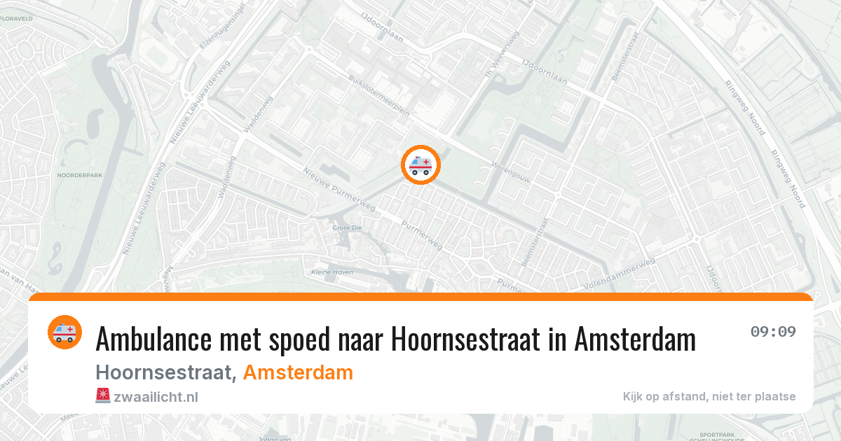 Ambulance met spoed naar Hoornsestraat in Amsterdam — 21 apr 2026