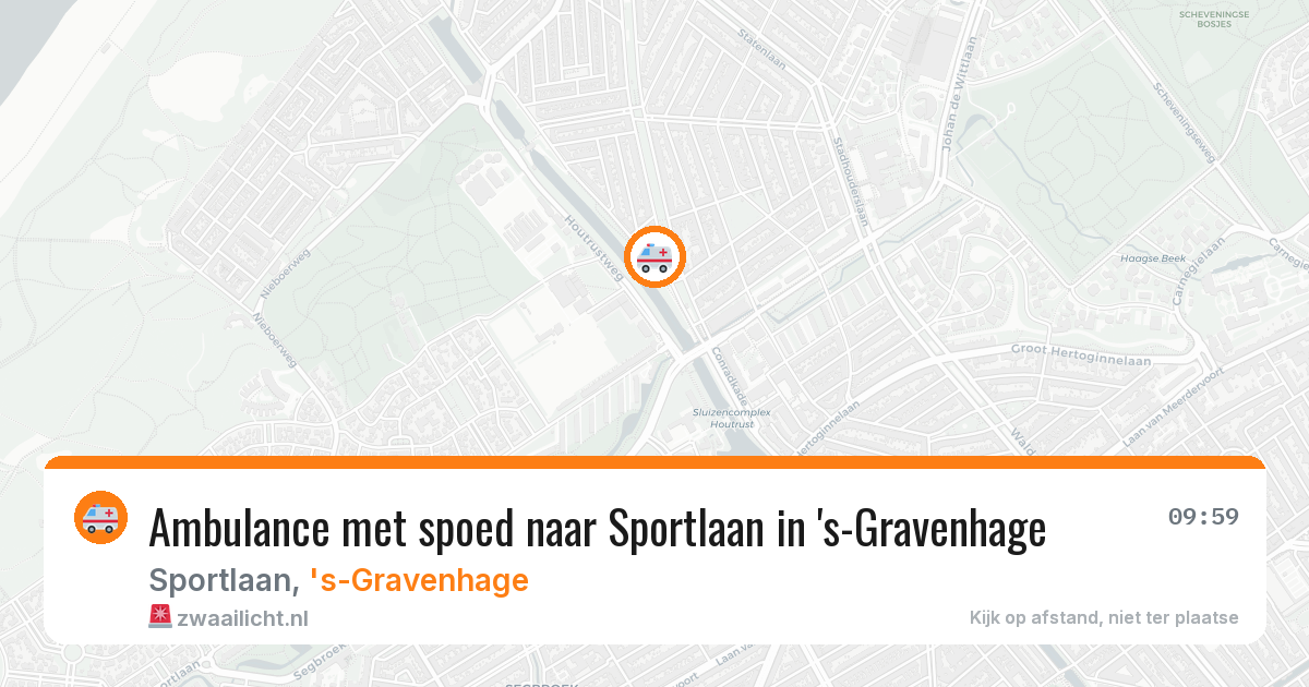 Ambulance met spoed naar Sportlaan in 's-Gravenhage — 29 jan 2026