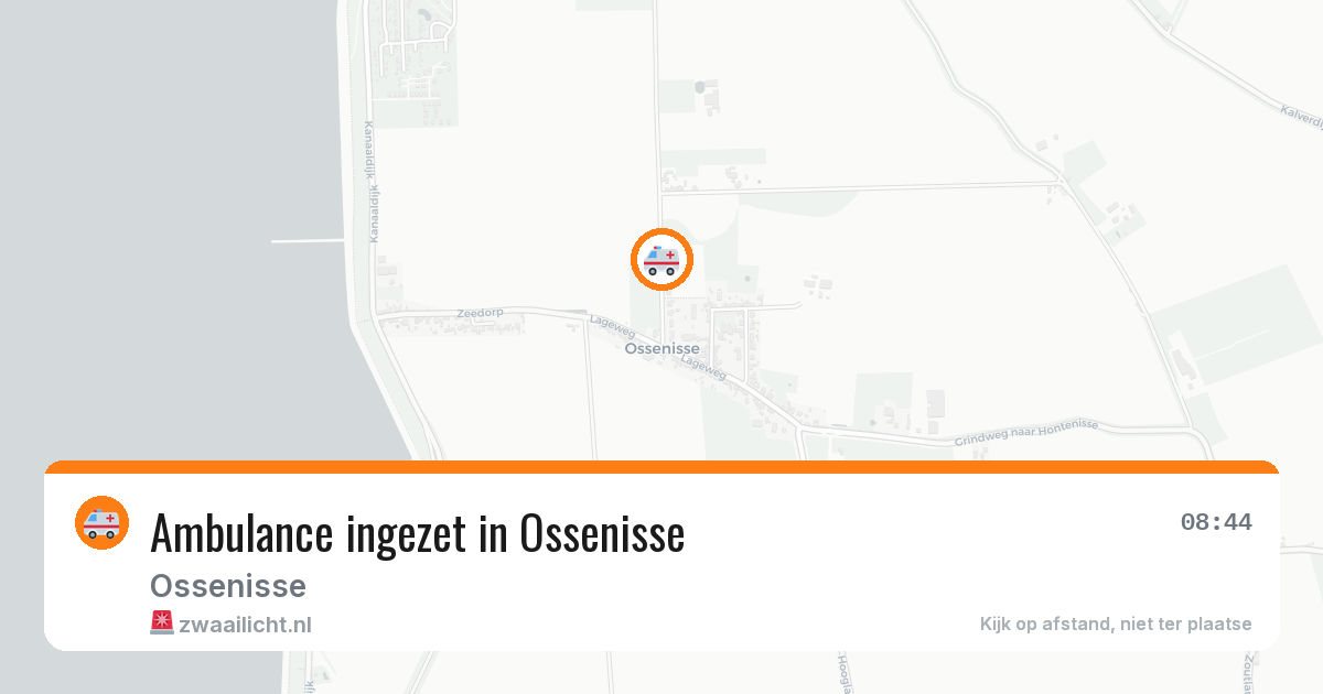 Ambulance ingezet in Ossenisse — 19 jun 2026
