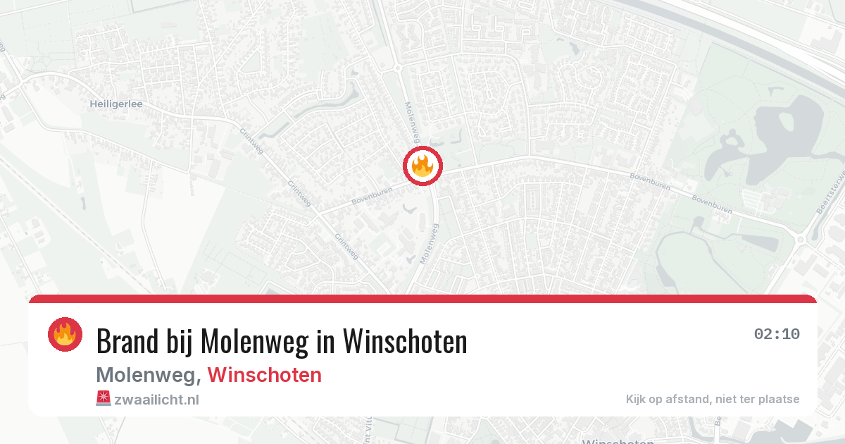 Brand bij Molenweg in Winschoten — 20 jun 2026