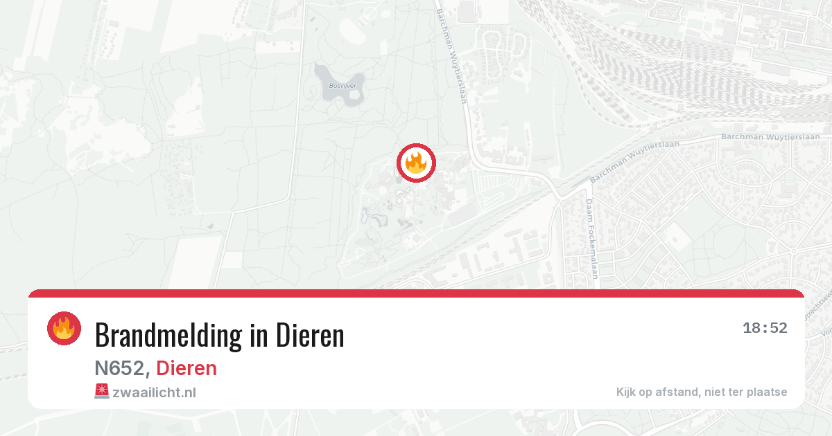 Brandmelding in Dieren — 29 jan 2026