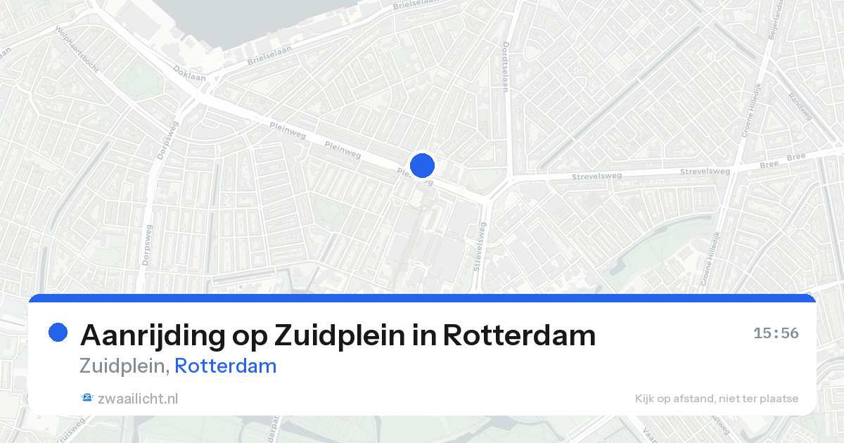 Aanrijding op Zuidplein in Rotterdam — 12 jul 2026