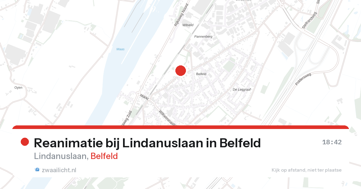 Reanimatie bij Lindanuslaan in Belfeld — 27 aug 2026