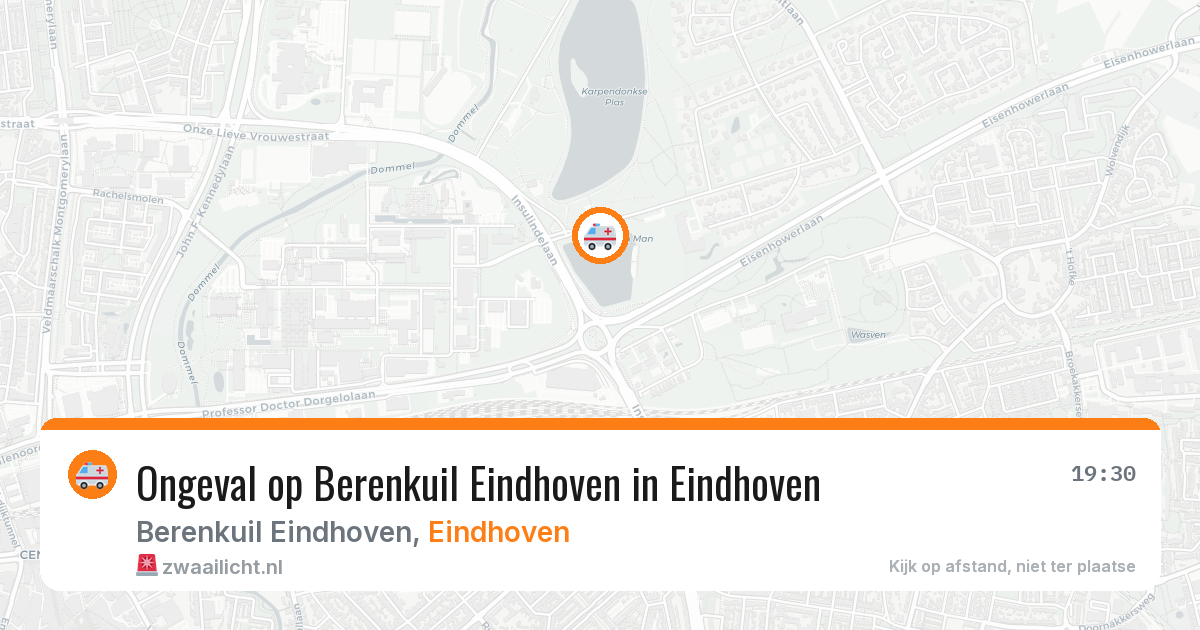 Ongeval op Berenkuil Eindhoven in Eindhoven — 25 mei 2026