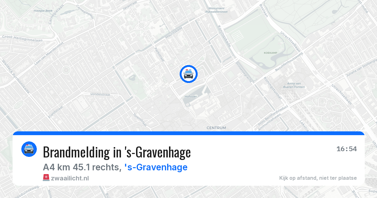 Brandmelding in 's-Gravenhage — 13 jun 2026