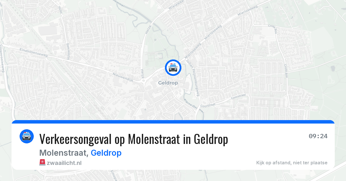 Verkeersongeval op Molenstraat in Geldrop — 2 apr 2026