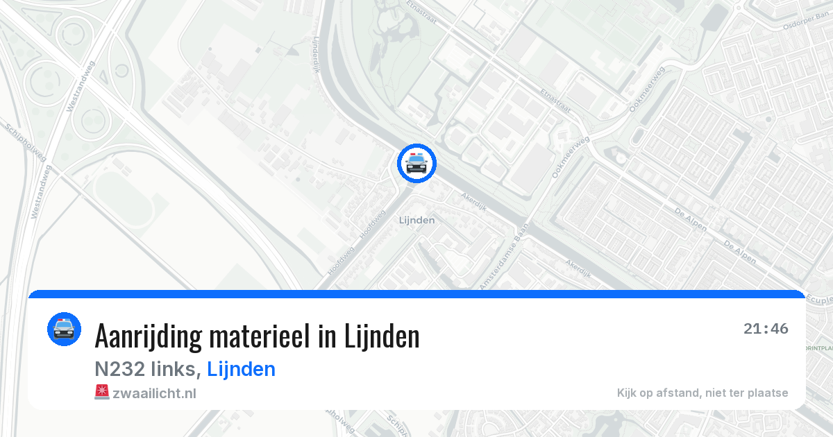 Aanrijding materieel in Lijnden — 19 mrt 2026