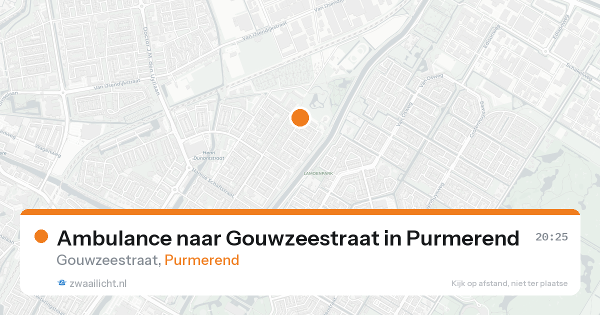 Ambulance naar Gouwzeestraat in Purmerend — 19 aug 2026