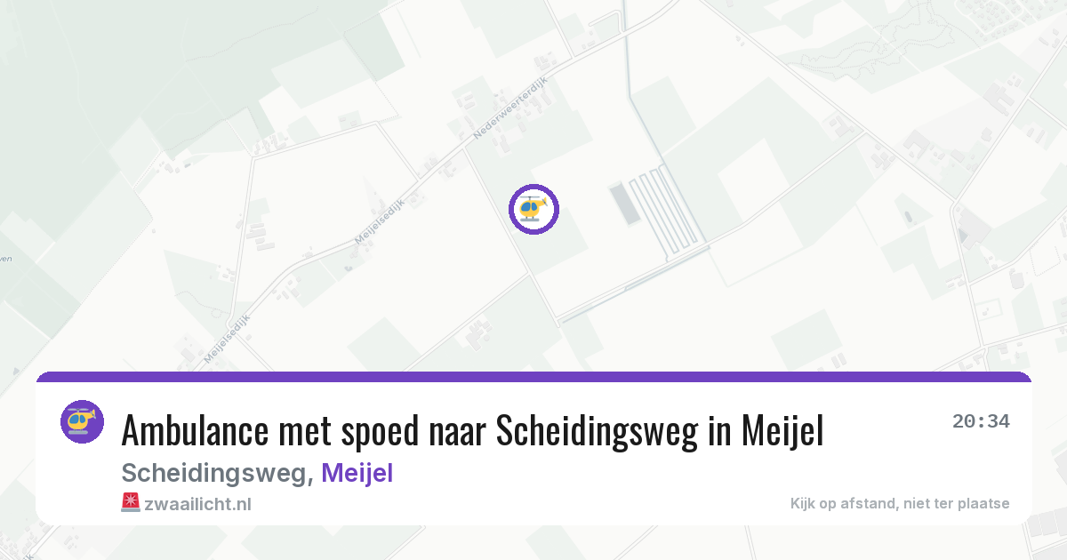 Ambulance met spoed naar Scheidingsweg in Meijel — 6 aug 2026