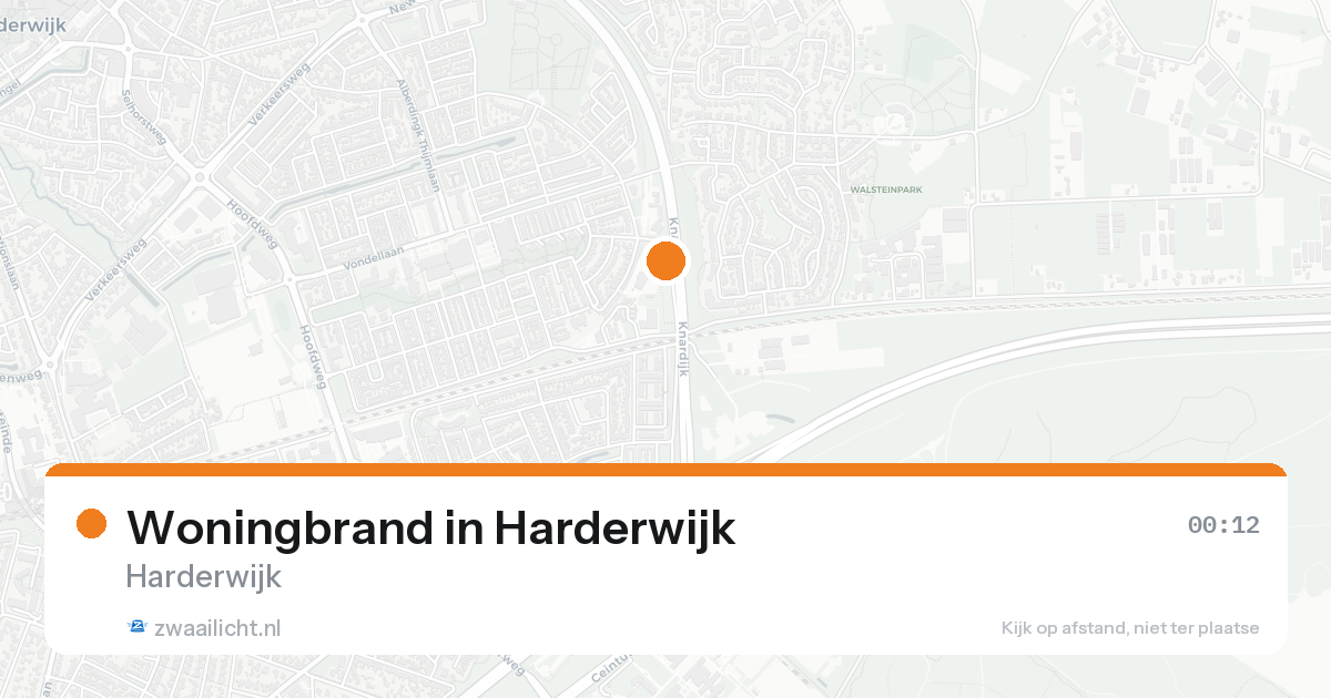 Woningbrand in Harderwijk — 14 aug 2026