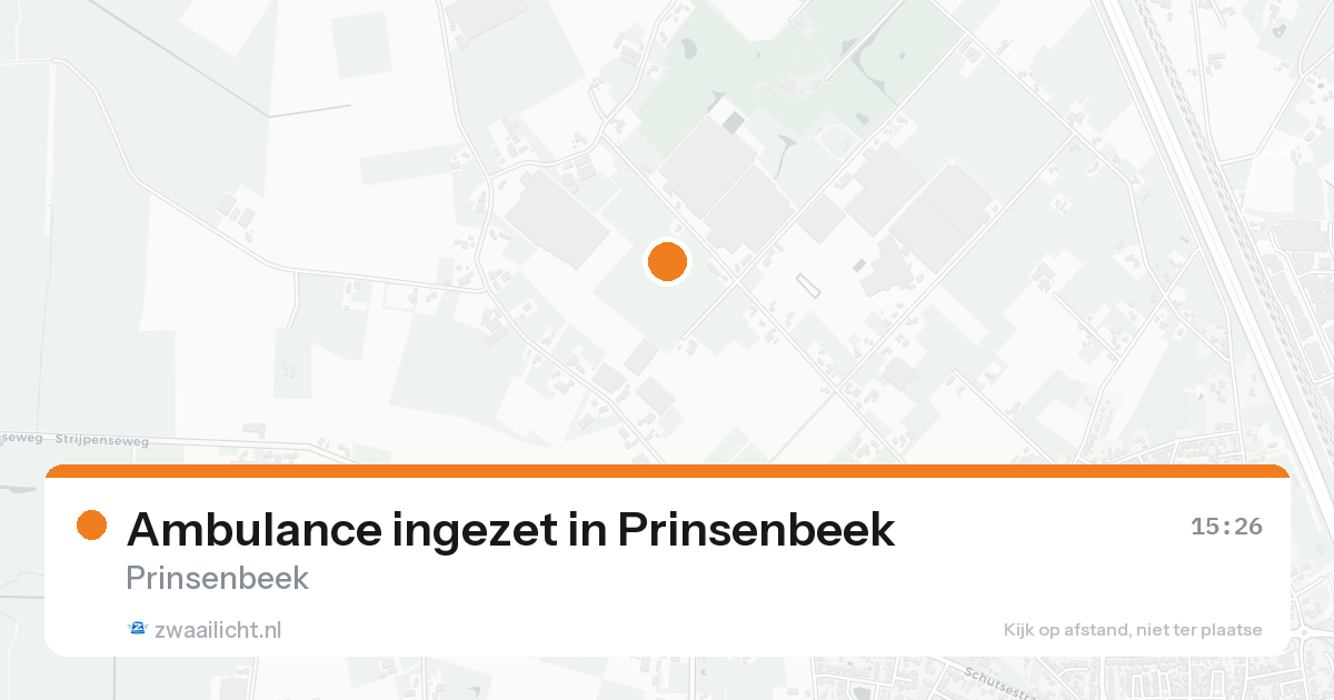 Ambulance ingezet in Prinsenbeek — 14 aug 2026