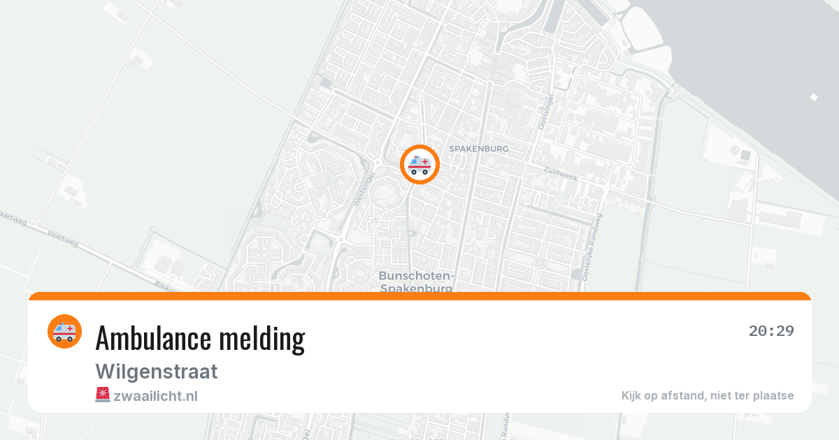 Ambulance melding — 8 jul 2026