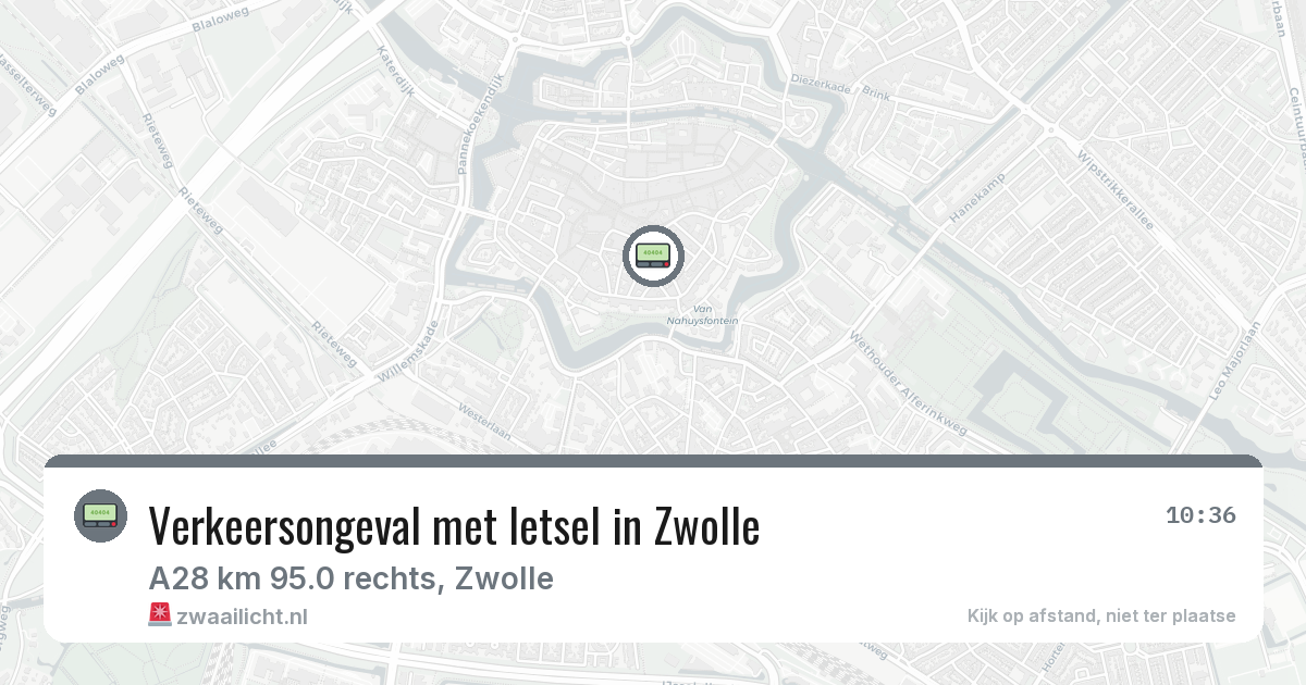 Verkeersongeval met letsel in Zwolle — 9 aug 2026