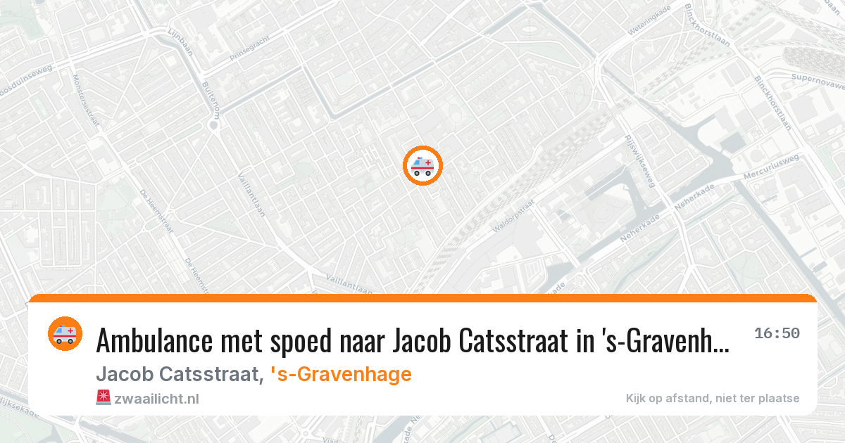 Ambulance met spoed naar Jacob Catsstraat in 's-Gravenhage — 27 apr 2026