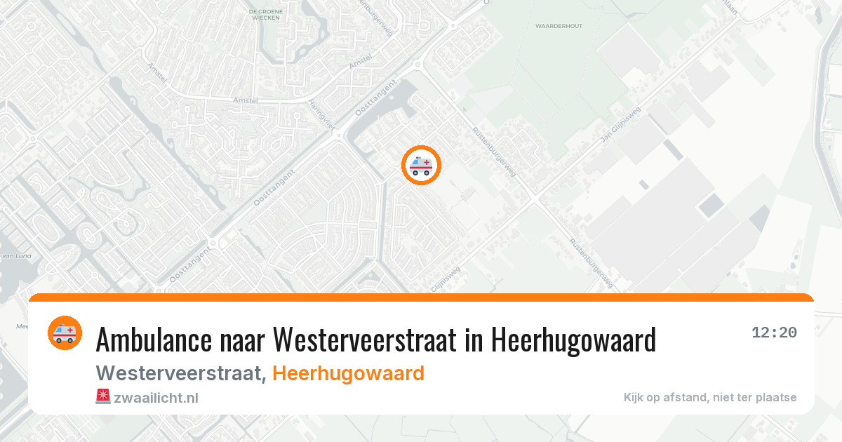 Ambulance naar Westerveerstraat in Heerhugowaard — 29 jun 2026