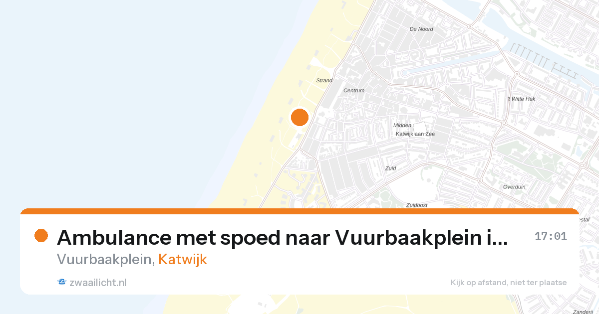 Ambulance met spoed naar Vuurbaakplein in Katwijk — 2 mei 2026