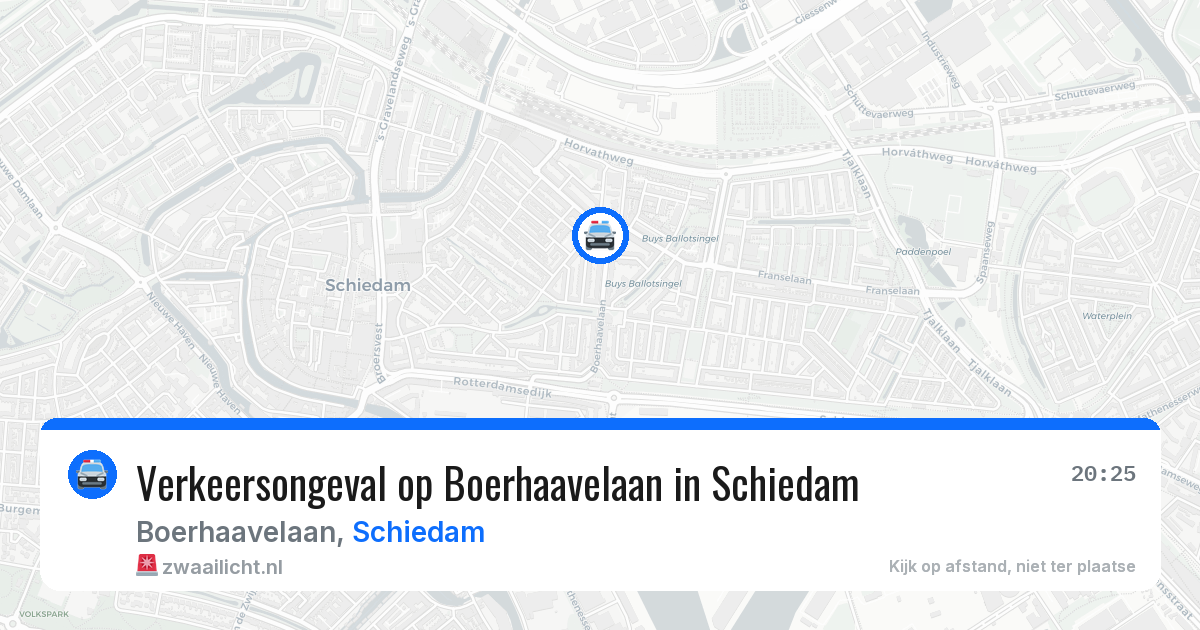 Verkeersongeval op Boerhaavelaan in Schiedam — 4 apr 2026