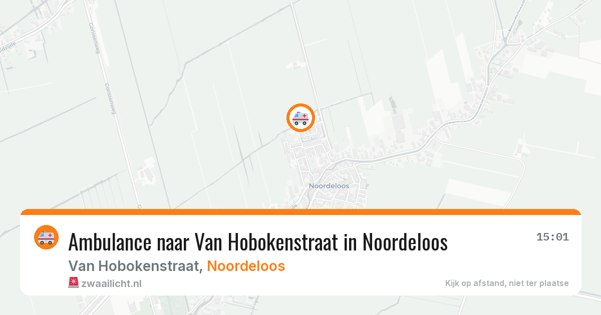 Ambulance naar Van Hobokenstraat in Noordeloos — 8 jul 2026