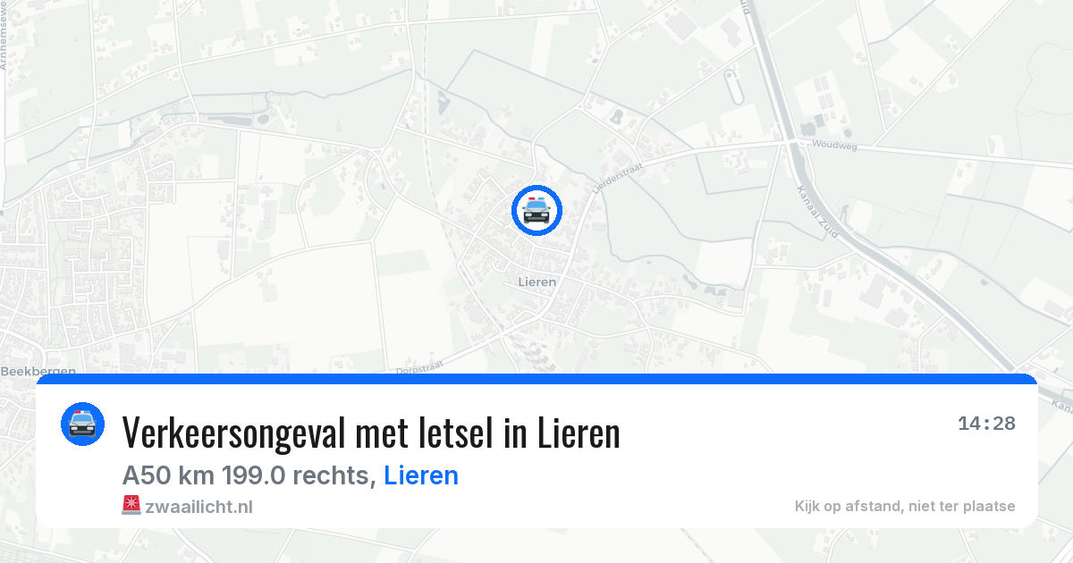 Verkeersongeval met letsel in Lieren — 5 aug 2026