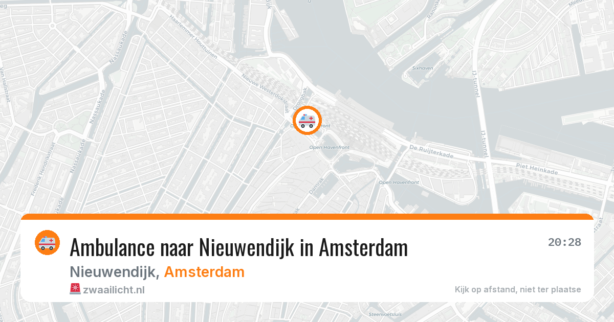 Ambulance naar Nieuwendijk in Amsterdam — 12 apr 2026