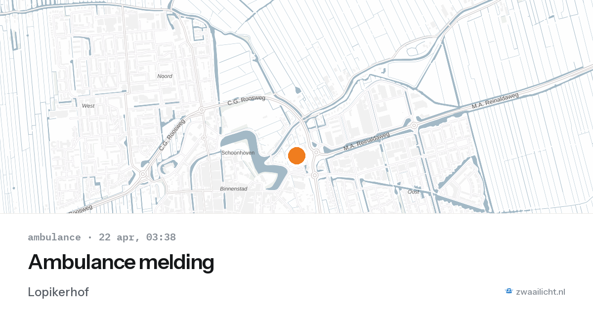 Ambulance melding — 22 apr 2026